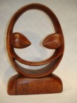 couple abstract en forme ovale