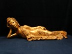 bouddha couché doré avec miroirs