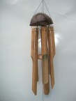 carillon en bambou avec demi  coco