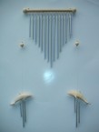 carillons bâton avec 2 dauphins
