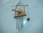 carillon oiseau petit sous arc avec cloches en aluminium