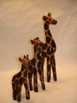 girafes colorés série de 3
