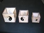 BOUGEOIRS  EN  CUIR  Ying Yang