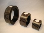 bougeoir  cecles avec des lignes série de 3