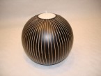 bougeoir boule aves des lignes