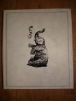 album de photos en papier fait artisanalement avec éléphant