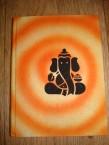 carnet de l'Inde en papier fait artisanalement avec un ganesh