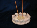 porte encens ovale avec 10 éléphants