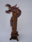 porte encens avec un dragon où la fumée sort de sa gueule