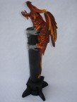 porte encens avec un dragon où la fumée sort de sa gueule