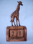 calendrier perpétuel giraffe 