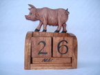 calendrier perpétuel cochon 