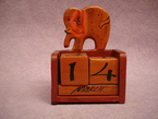 calendrier perpétuel éléphant 