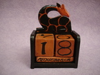 calendrier perpétuel giraffe 