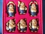 set de 6 boeddhas chinois
