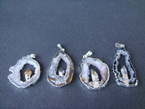 pendentig en plaque d'agate