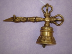 cloche tibetain avec purba