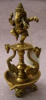 ganesha dansant sur lampe à huile