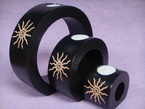 set de 3 bougeoirs ronds