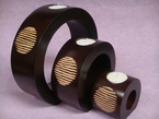 set de 3 bougeoirs ronds