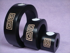 set de 3 bougeoirs ronds
