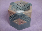 bougeoir hexagonale