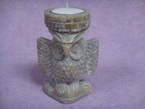 bougeoir avec un hibou