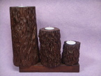 bougeoir 3 branches de bois