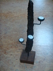 bougeoir branche de bois