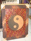 Peinture ying yang 70x90