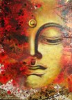 Peinture boeddha 70x90