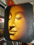 Peinture de la face de boeddha 60x80