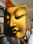 Peinture de la face de boeddha 60x80