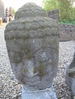 Tête de boeddha en pièrre de lave