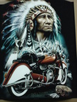 T-shirt un indien et un moteur