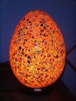 Lampe en résine et en verre 30cm
