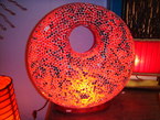 Lampe en résine et en verre 50cm