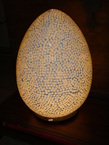 Lampe en résine et verre 60cm