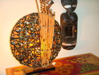 Lampe en bamboo et rotan 40cm