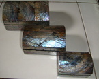 set de 3 boîtes en echelle de paua