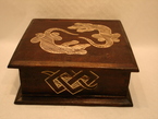 Une caisse en bois d'ablesia