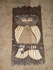 Un mirroir d'un hibou 30x60cm