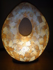 lampe donut en verre