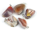 pendentif en agathe botswana