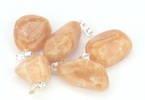 pendentif en calcite orange