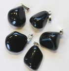 pendentif en obsidienne noire