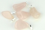 Pendentif en quartz rose
