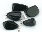 pendentif en tourmaline noire