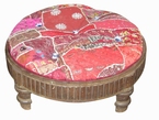 meule ancienne avec un cousin en patchwork